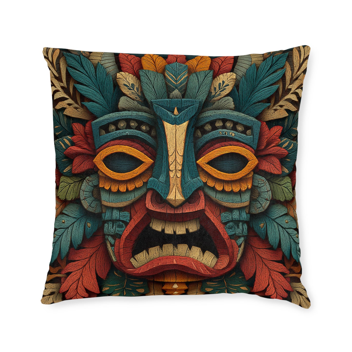 Tiki 2 - Square Cushion - UK
