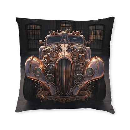 Industrial-Style Car - Square Cushion - Steampunk Home Decor UK