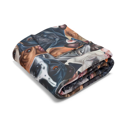 Dog Collage #2 Arctic Fleece Blanket - UK, EU