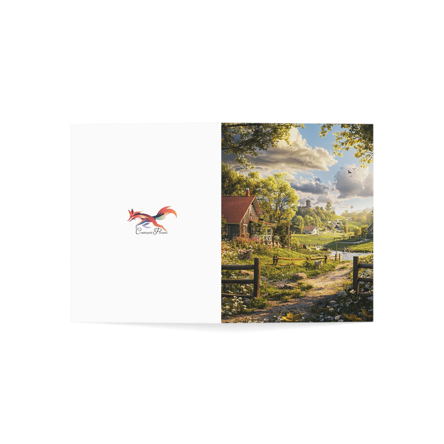 Pretty English Countryside 3 - Greeting Cards - Set of 1, 10, 30, or 50pcs for All Occasions - USA