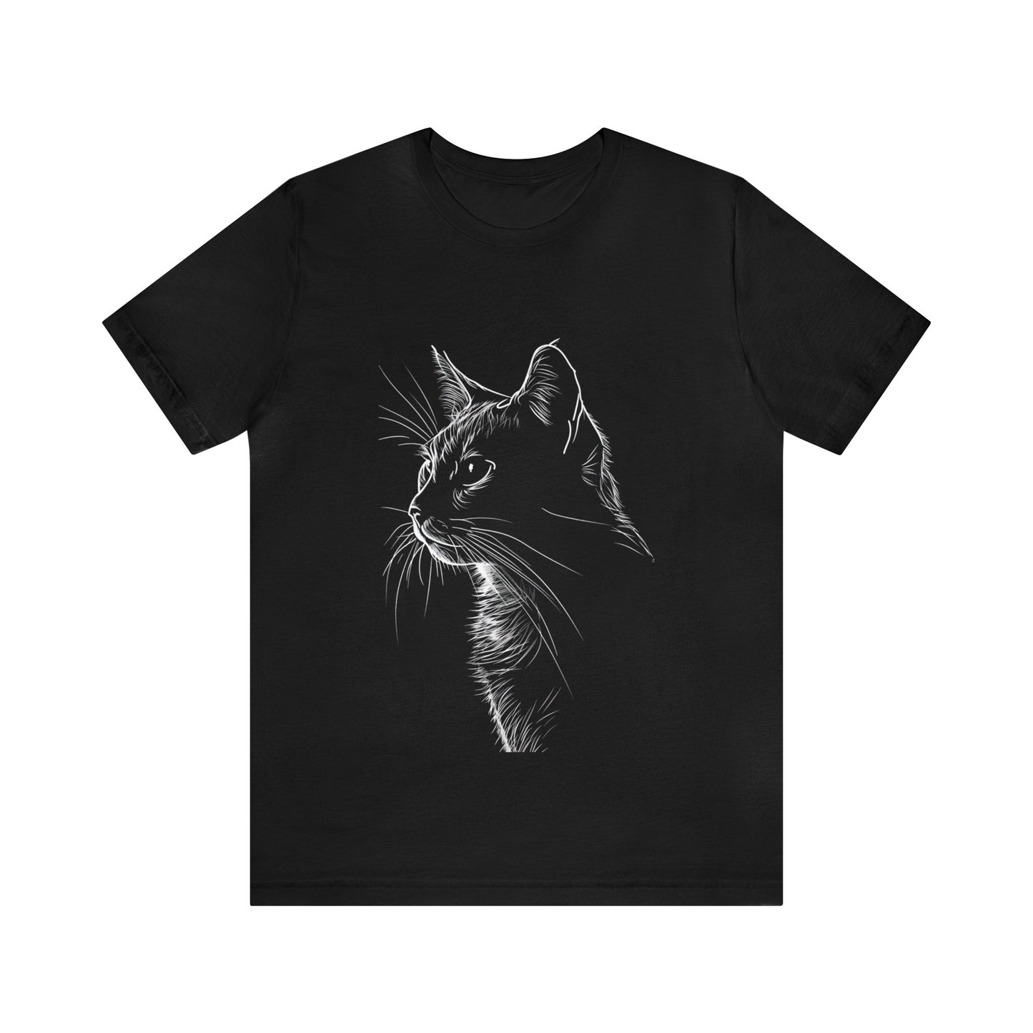 Cat Silhouette #1 - Unisex Jersey Short Sleeve Tee