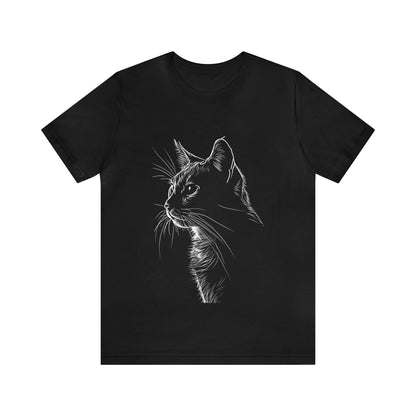 Cat Silhouette #1 - Unisex Jersey Short Sleeve Tee