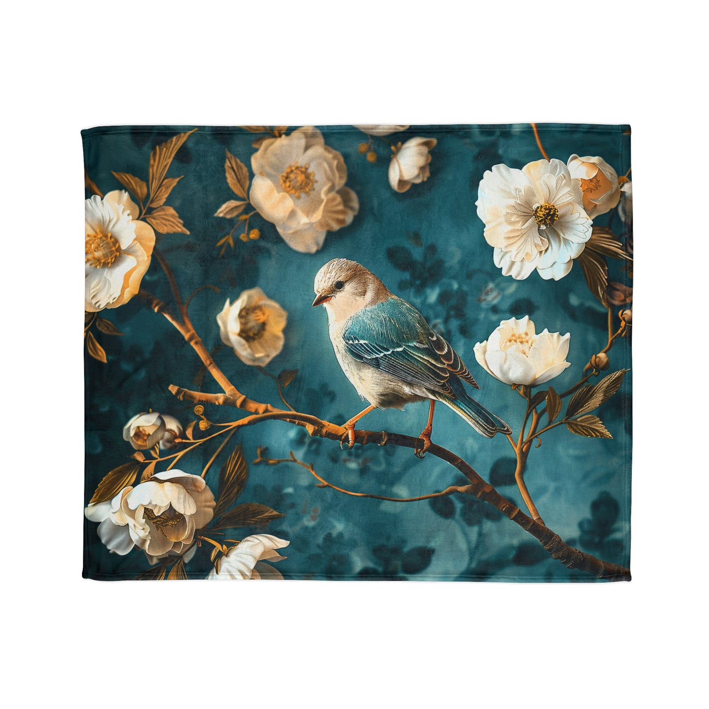 Chinoiserie #3 - Soft Polyester Blanket