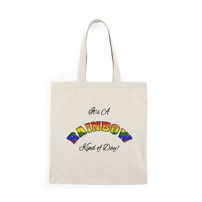 Rainbow - Natural Tote Bag   Canada Only