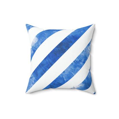 Ice Blue Popsicle - Spun Polyester Square Pillow - USA