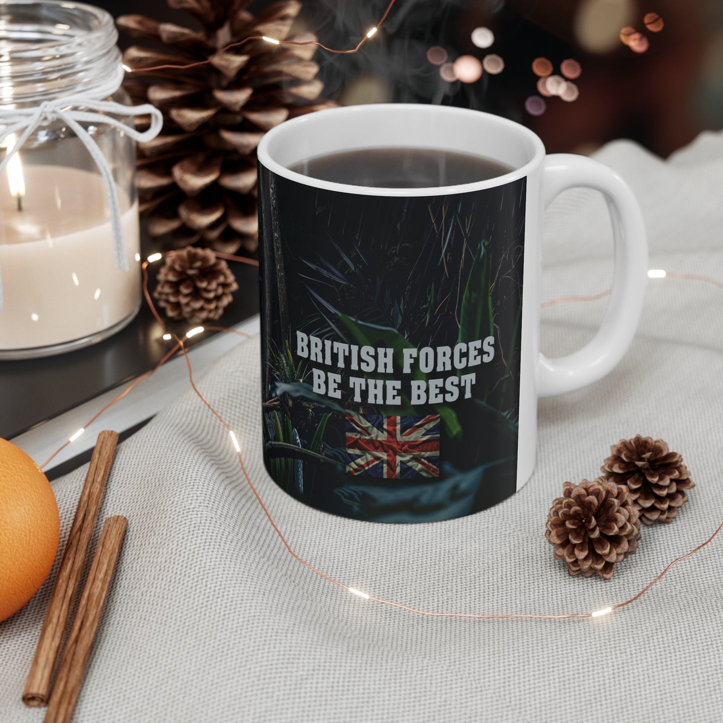 British Military White Ceramic Mug, 11oz UK
