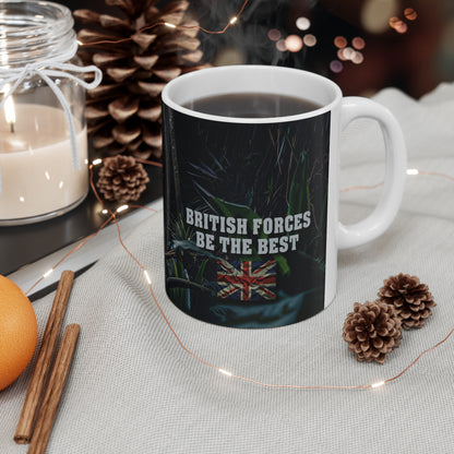 British Military White Ceramic Mug, 11oz UK