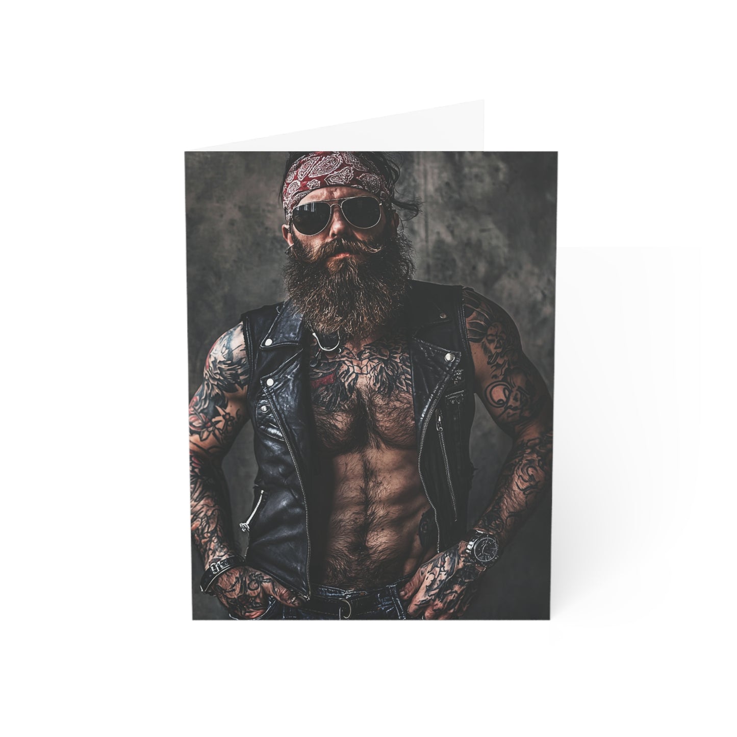 Large Hairy Biker Greeting Cards - Set of 1, 10, 30, or 50pcs for All Occasions - USA