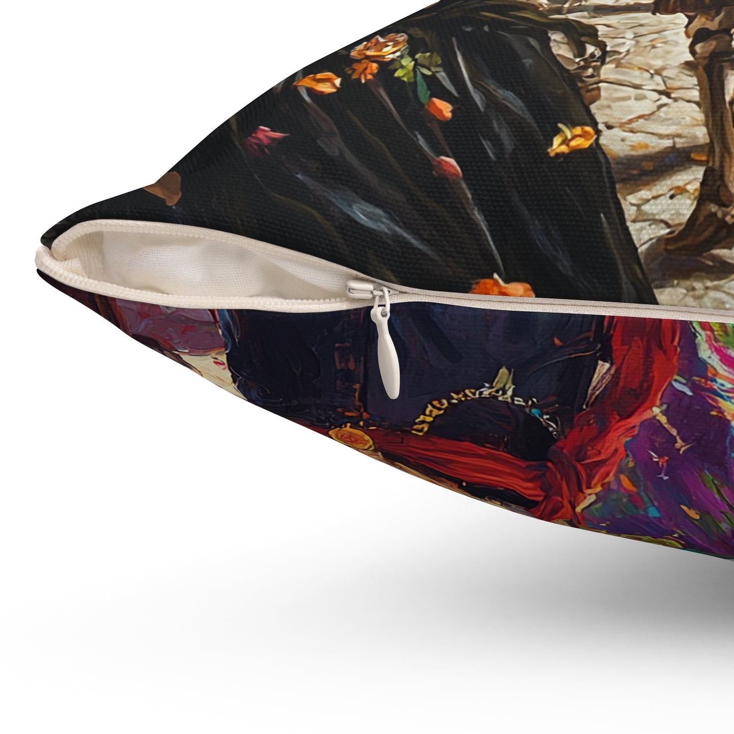 Vibrant Day of the Dead 2 - Decorative Pillow - USA