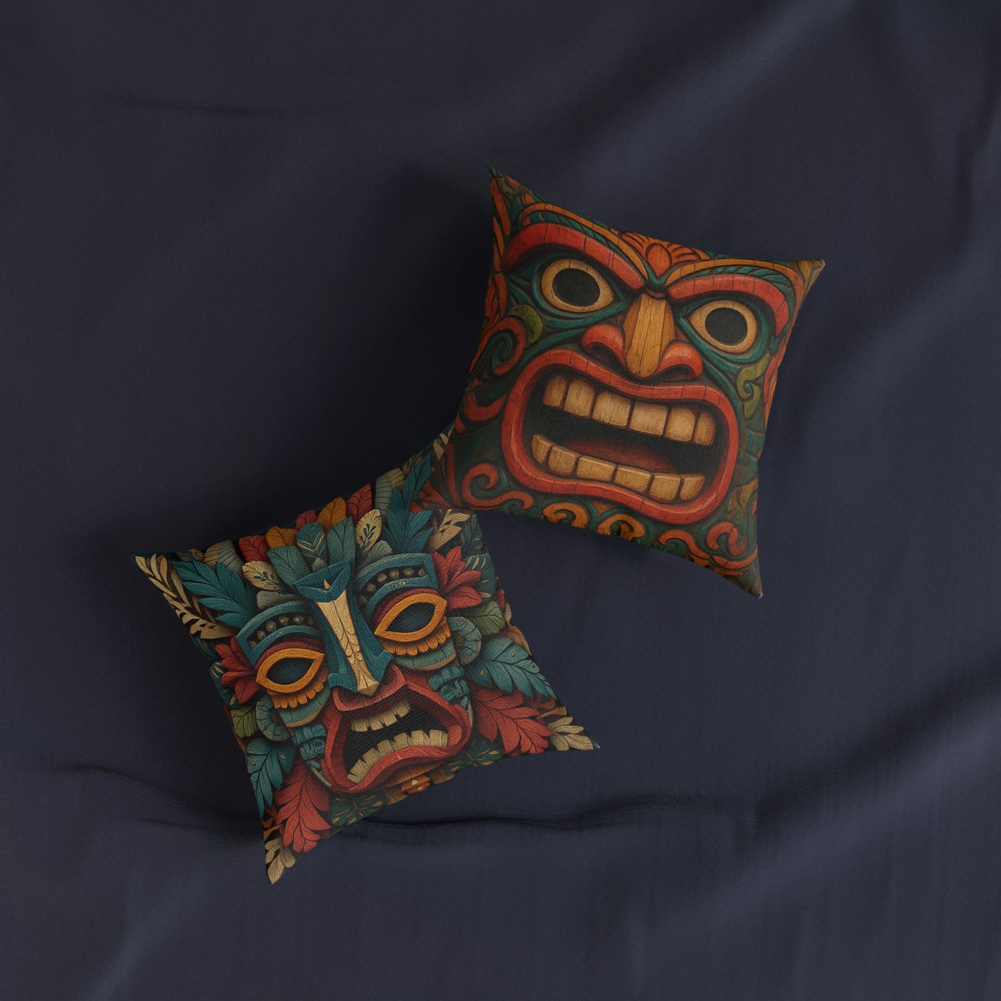 Tiki 2 - Square Cushion - UK