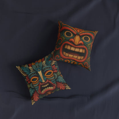 Tiki 2 - Square Cushion - UK