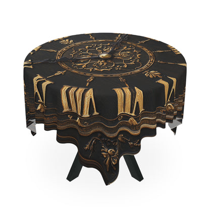Clock face Tablecloth 2 - Decorative Mechanical Cover for Dining & Events UK