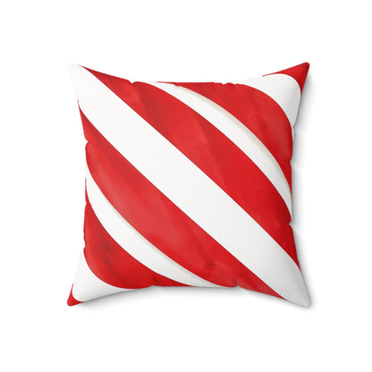 Strawberries and Cream - Spun Polyester Square Pillow - USA