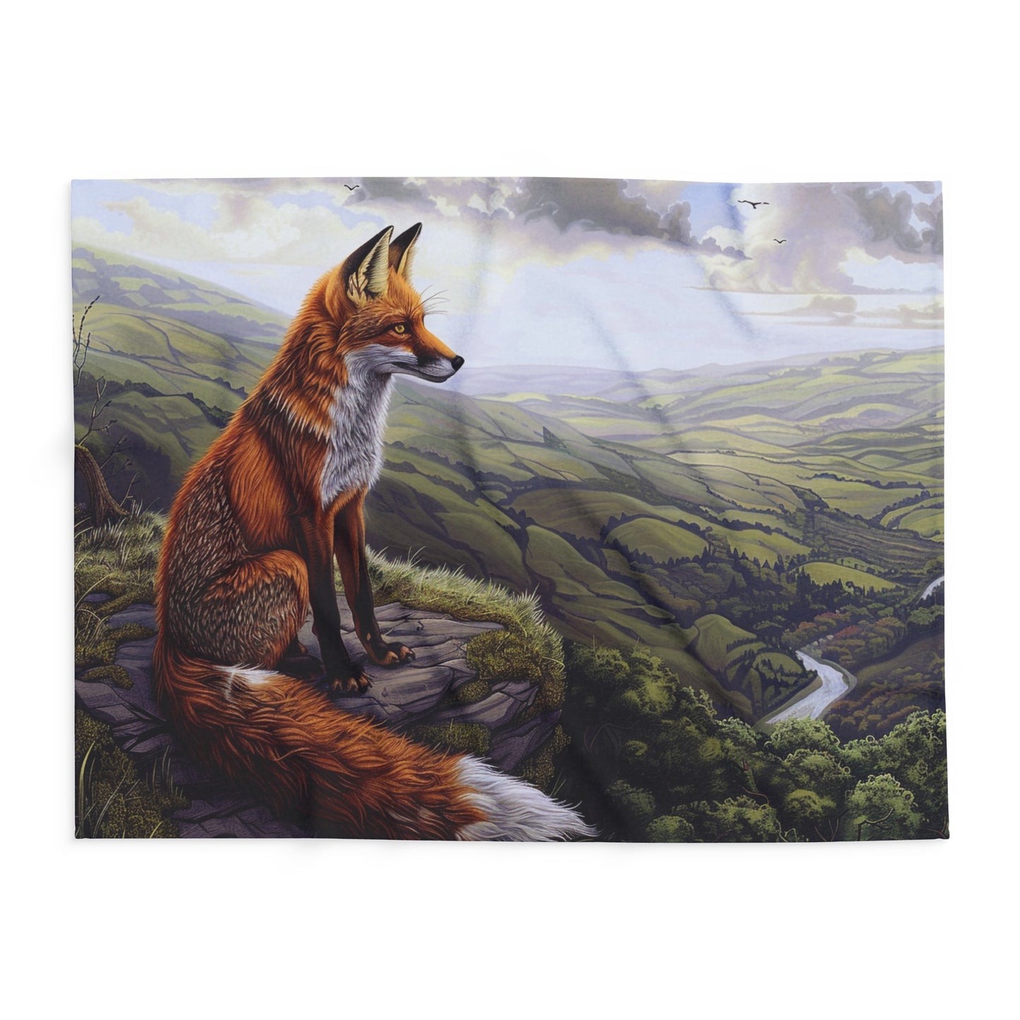 Valley View #1 Arctic Fleece Blanket - UK