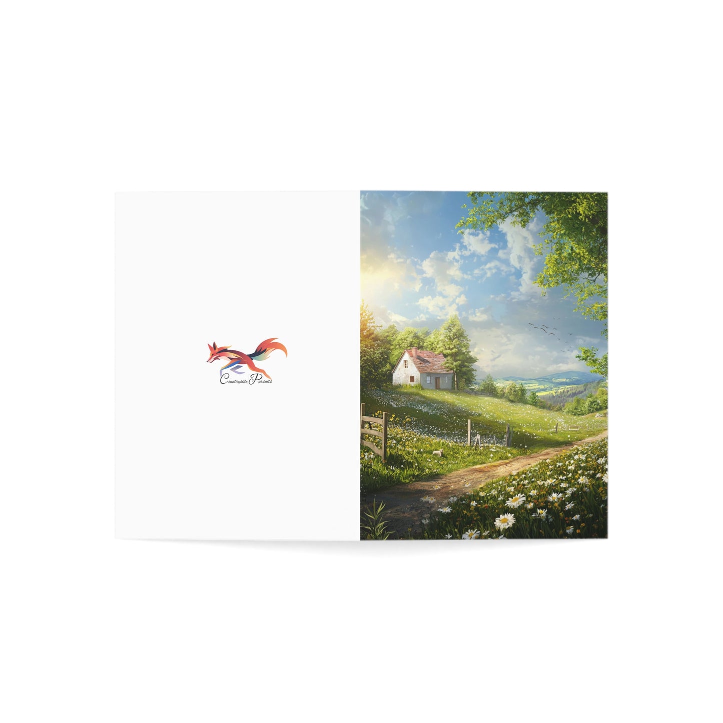 Pretty English Countryside Greeting Cards - Set of 1, 10, 30, or 50pcs for All Occasions - USA