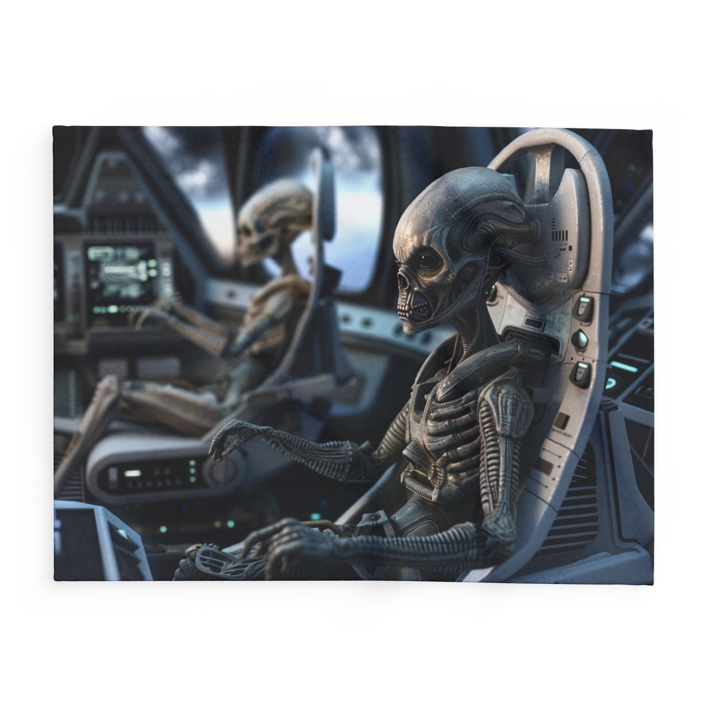 Alien Pilots - Arctic Fleece Blanket - USA