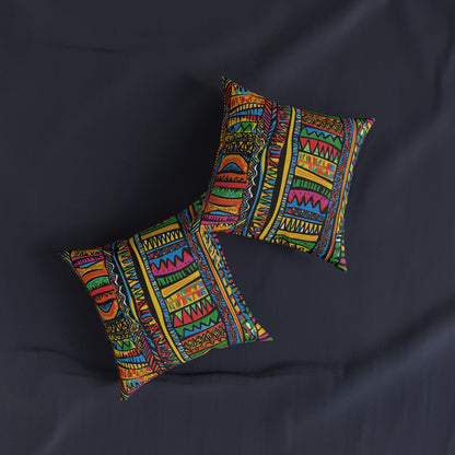 African 4 - Square Pillow - UK