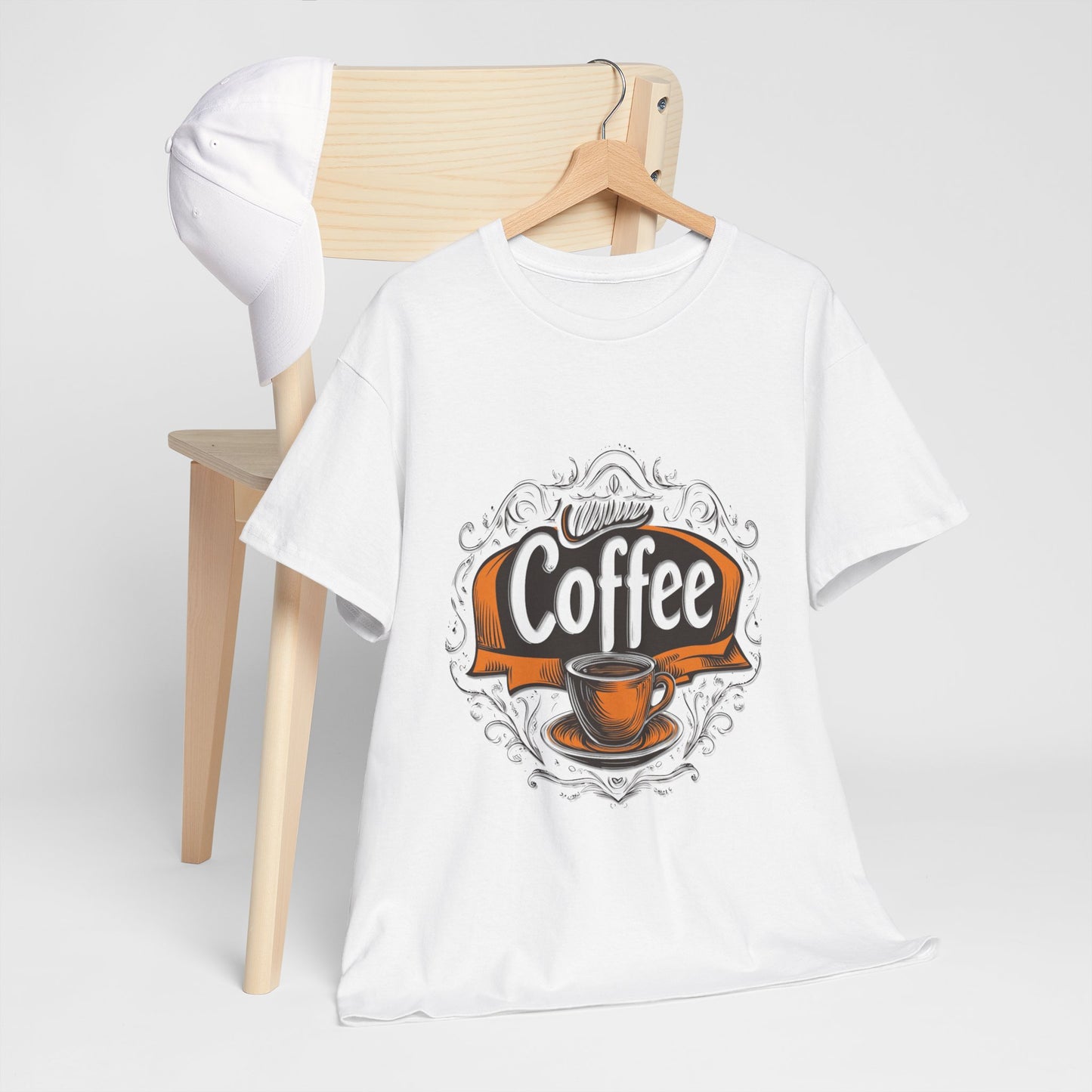 Unisex Heavy Cotton Coffee Tee - Perfect for Coffee Lovers - USA
