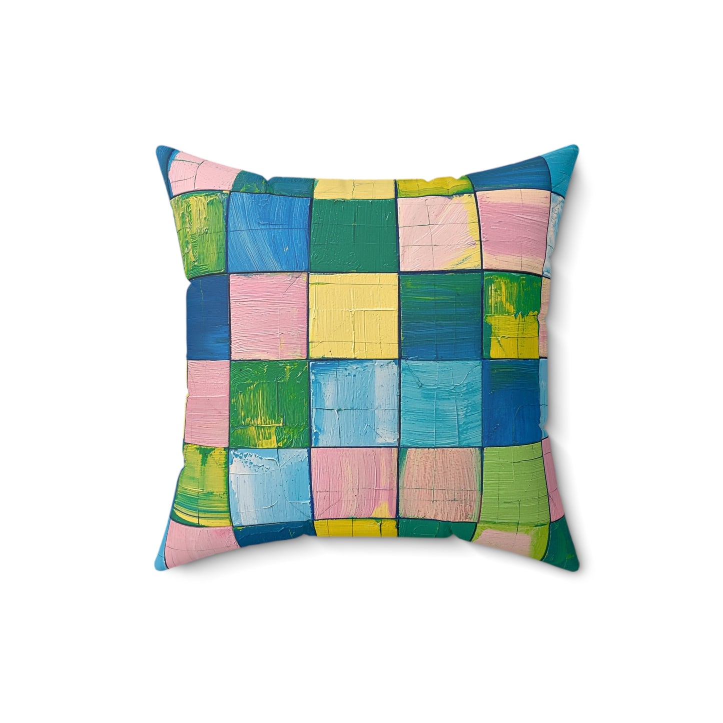 Patchwork 1 - Spun Polyester Square Pillow - USA