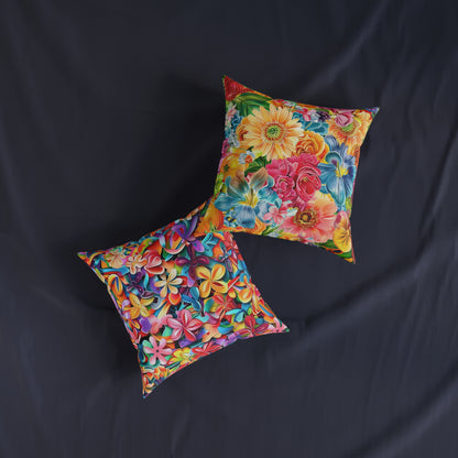 Summer Flowers - Square Pillow - UK