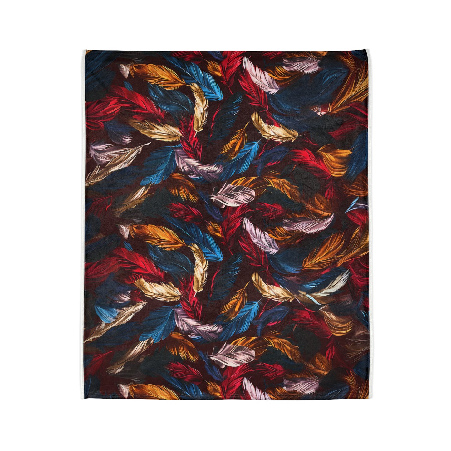 Chinoiseries Feathers - Soft Polyester Blanket