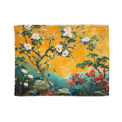 Chinoiserie #4 - Soft Polyester Blanket