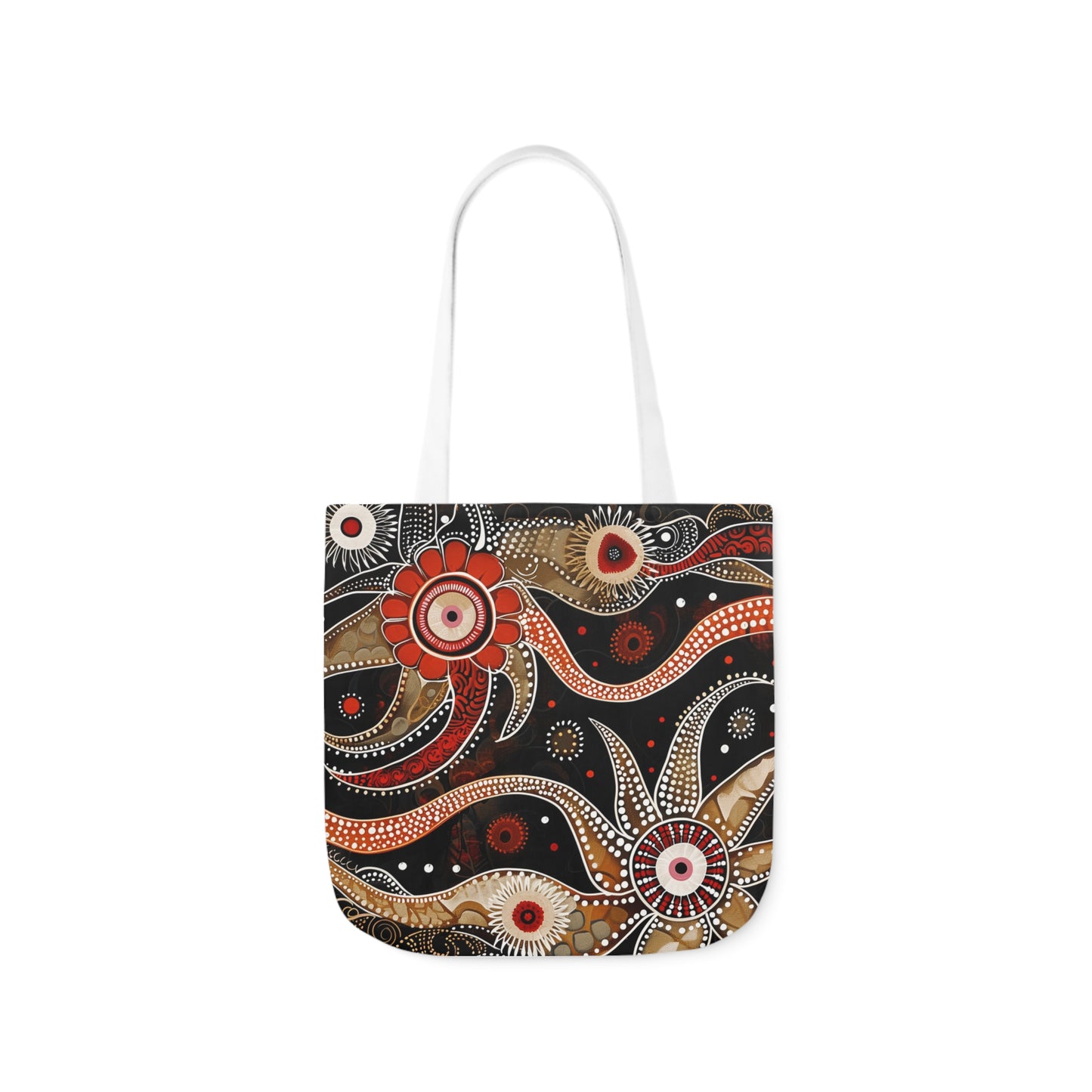 Native Australian Art #1 - Polyester Canvas Tote Bag (AOP)