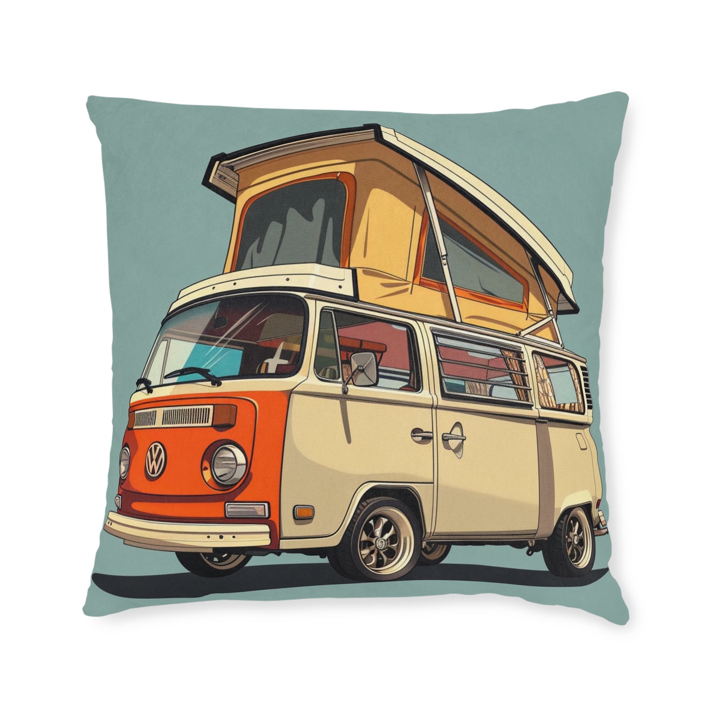 Surf Wagon 2  - Square Pillow - UK