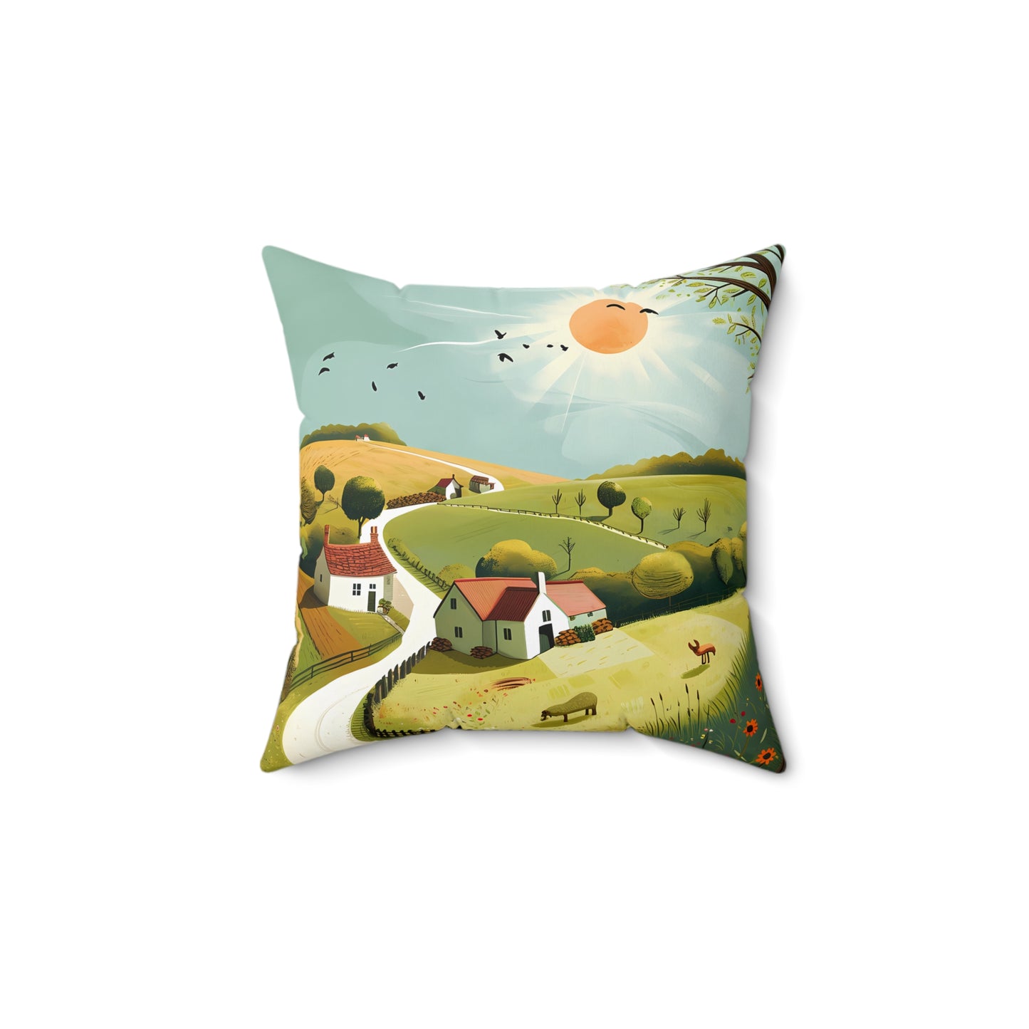 Countryside #1 - Polyester Pillow - USA