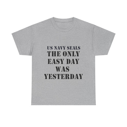 US Navy Seals Motivational Tee - Unisex Heavy Cotton Tee for Veterans and Supporters UK