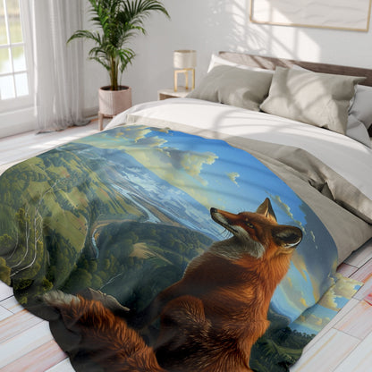 Valley View #2 Arctic Fleece Blanket - UK