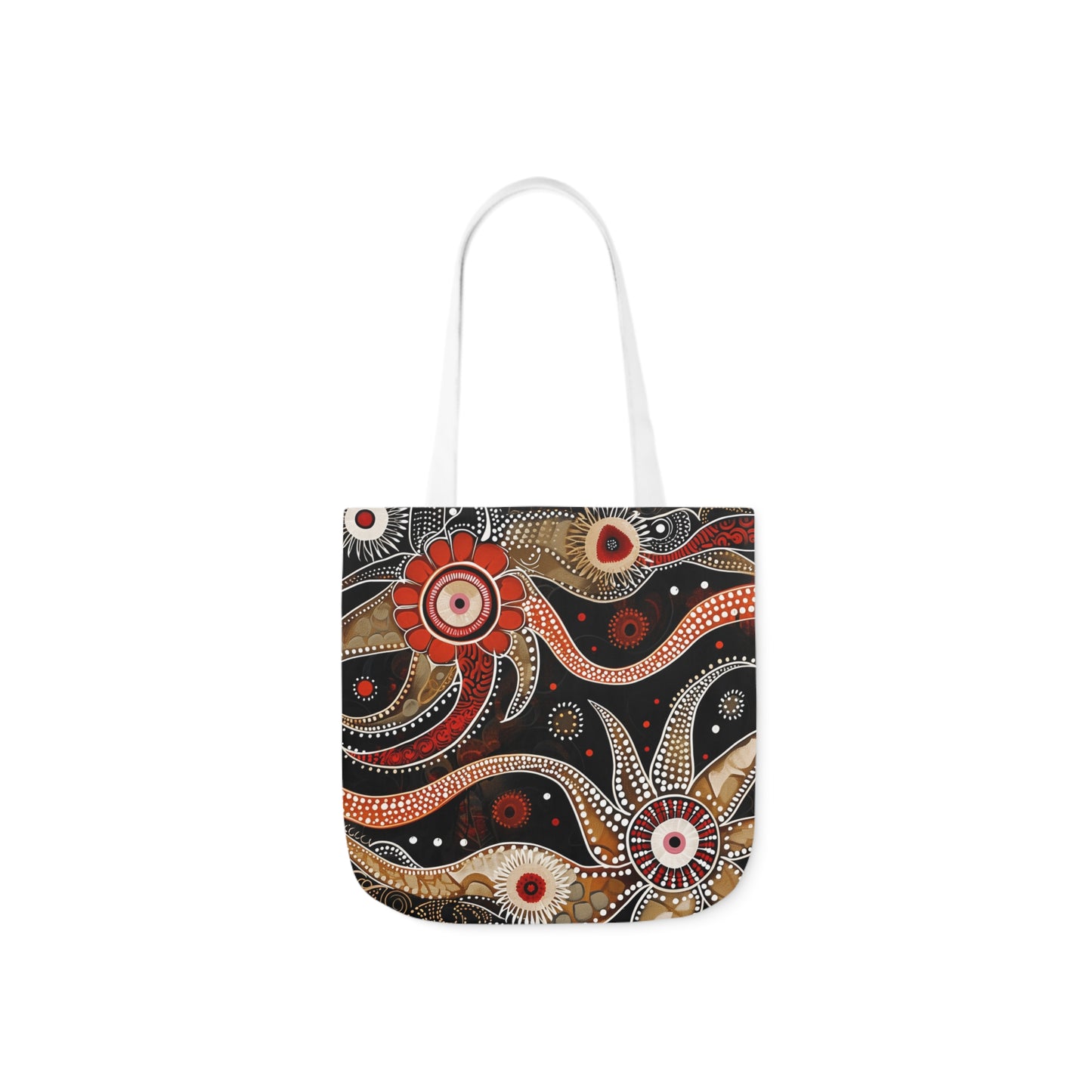 Native Australian Art #1 - Polyester Canvas Tote Bag (AOP)