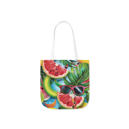 Summertime #3 - Polyester Canvas Tote Bag (AOP)