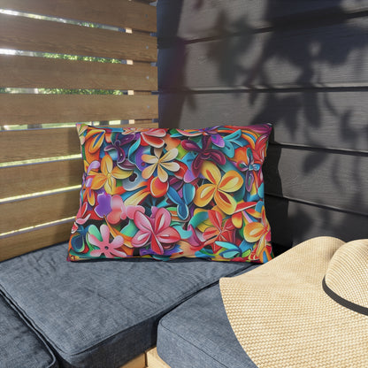 Summer Flowers - Outdoor Pillows - USA