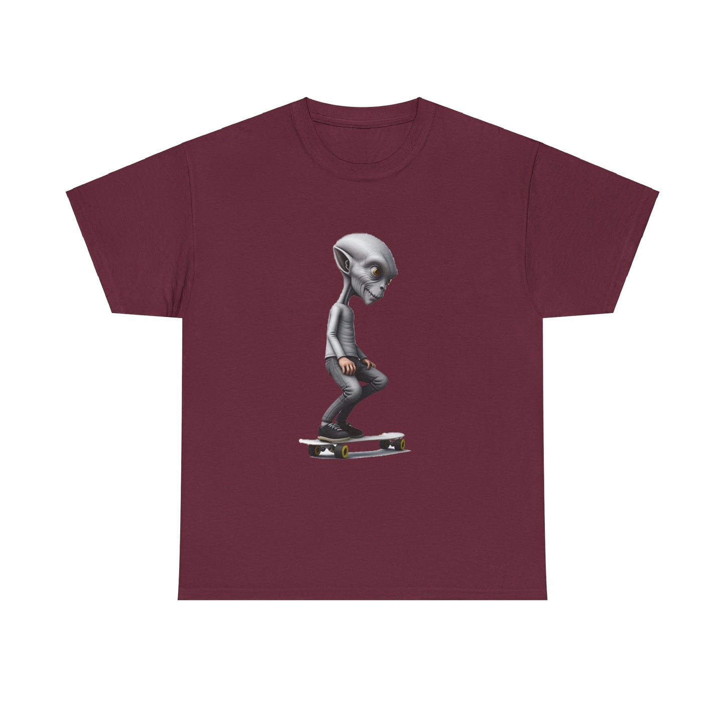 Alien Skater - Unisex Heavy Cotton Tee - USA