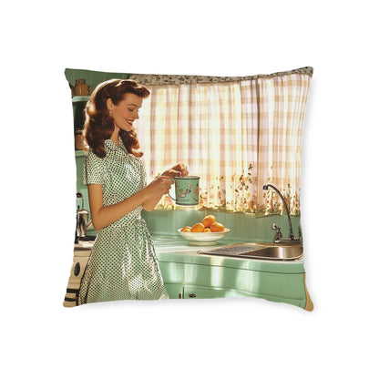 1950s Americana - Square Pillow - UK