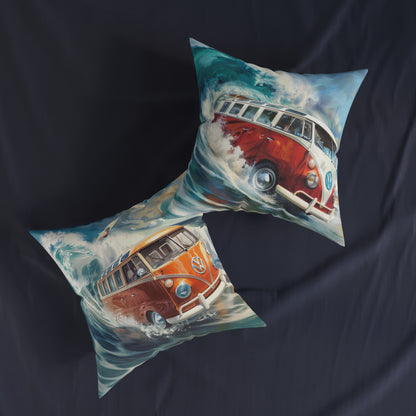 VW Surf Wagon - Square Pillow - UK