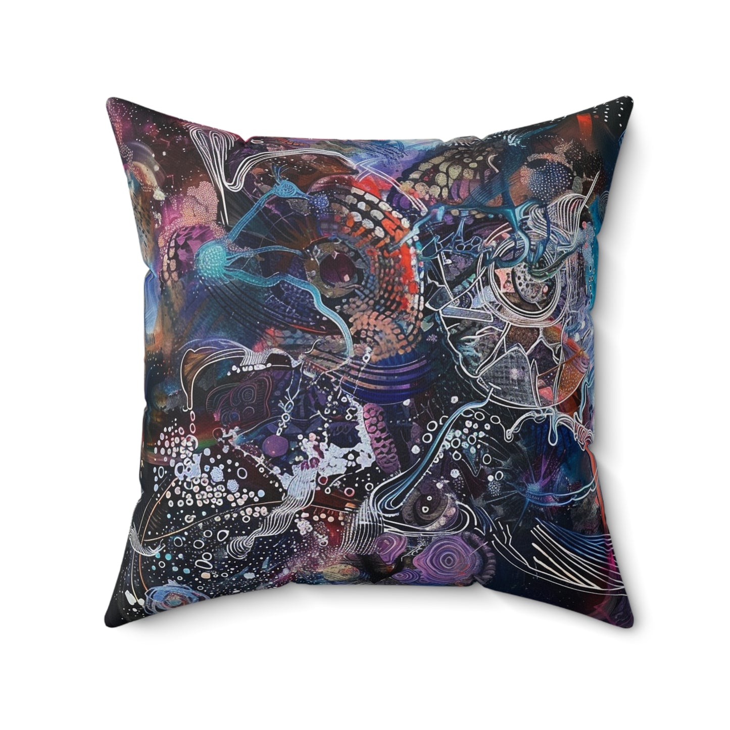 Chaos - Spun Polyester Square Pillow - USA