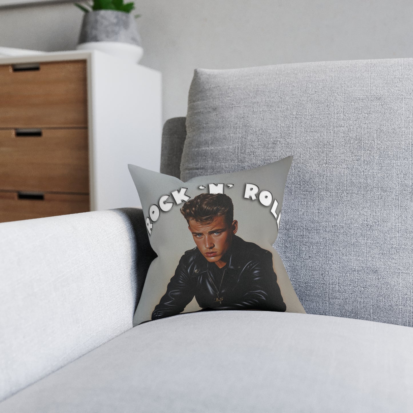 Rock n Roll - Square Pillow UK