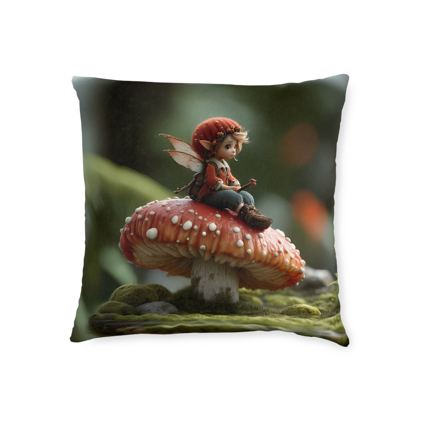 The Sad and Lonely Pixie - Square Pillow - UK