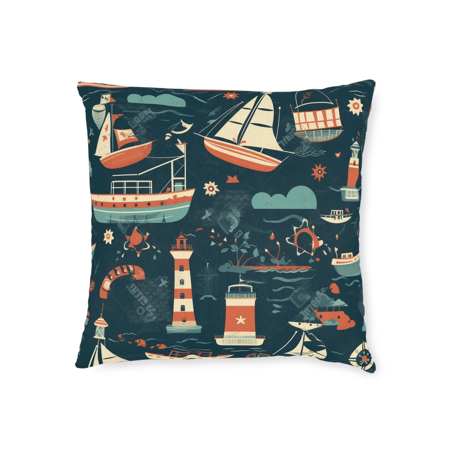 Nautical View - Square Pillow - UK