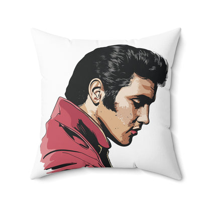 Elvis and Amy - Spun Polyester Square Pillow - USA