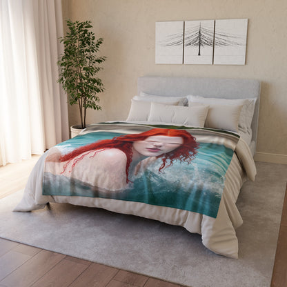 Red Hot Red-head - Soft Polyester Blanket - UK