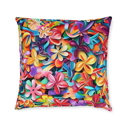 Summer Flowers - Square Pillow - UK