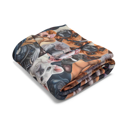 Dog Collage #2 Arctic Fleece Blanket - USA