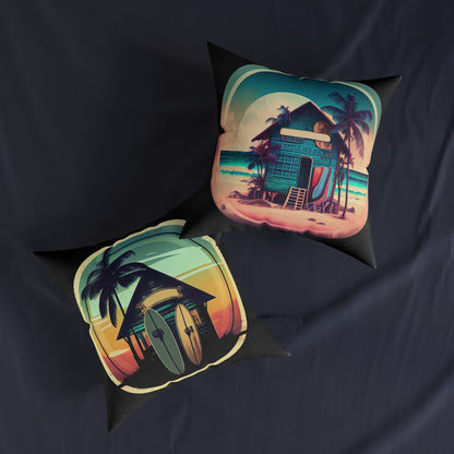 Surf Shack - Square Pillow - UK