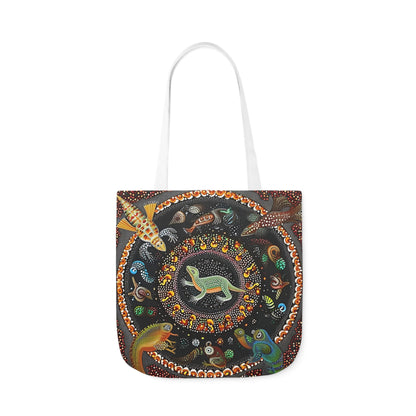 Native Australian Art #2 - Polyester Canvas Tote Bag (AOP)
