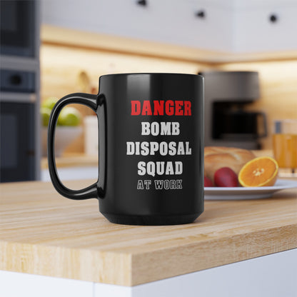 Bomb Disposal Black Mug (11oz, 15oz) UK