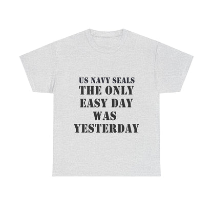 US Navy Seals Motivational Tee - Unisex Heavy Cotton Tee for Veterans and Supporters UK