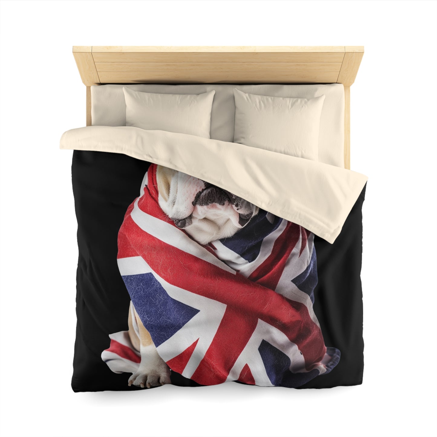 British Bulldog - Microfiber Duvet Cover USA and UK